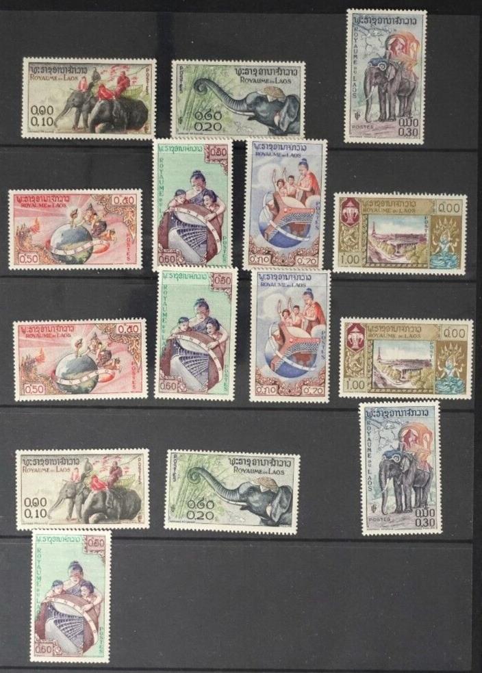 Laos Mint & Used Stamp & Souvenir Sheet Collection Stock Pages ZAYIX 0424FRA15