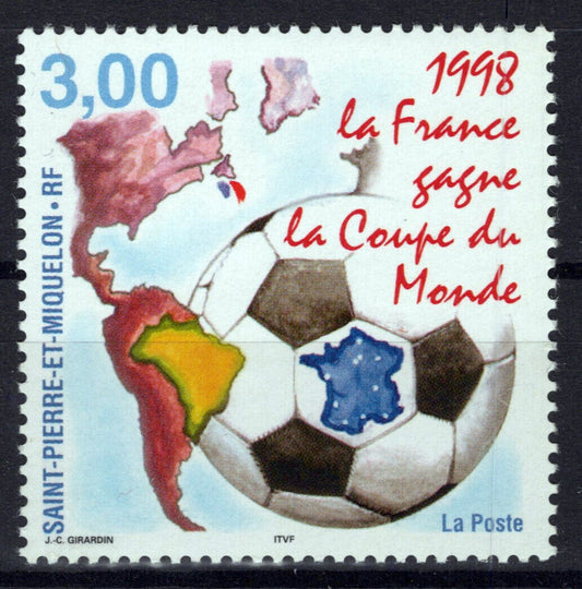 St. Pierre & Miquelon 673 MNH France World Cup Soccer Sports ZAYIX 0524S0214