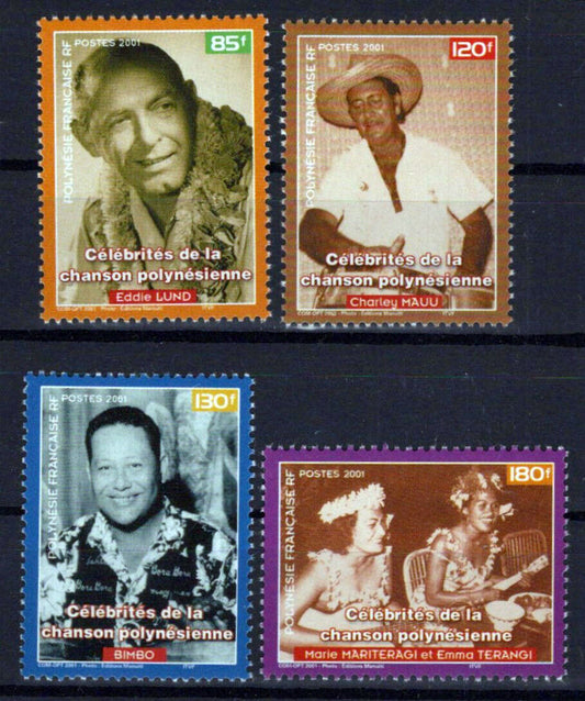 French Polynesia 798-801 MNH Polynesian Singers Entertainment ZAYIX 0524S0448