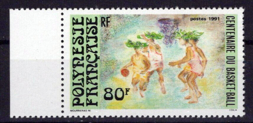 French Polynesia 563 MNH Sports Games Basketball ZAYIX 0624S0020