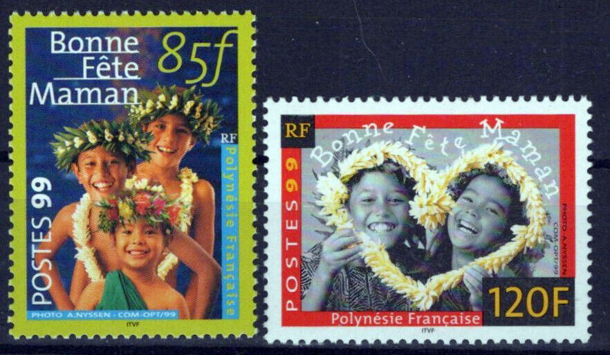 French Polynesia 756-757 MNH Mother's Day Children ZAYIX 0624S0017