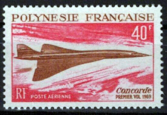 French Polynesia C50 MNH Air Post Concorde Aviation ZAYIX 0624S0027