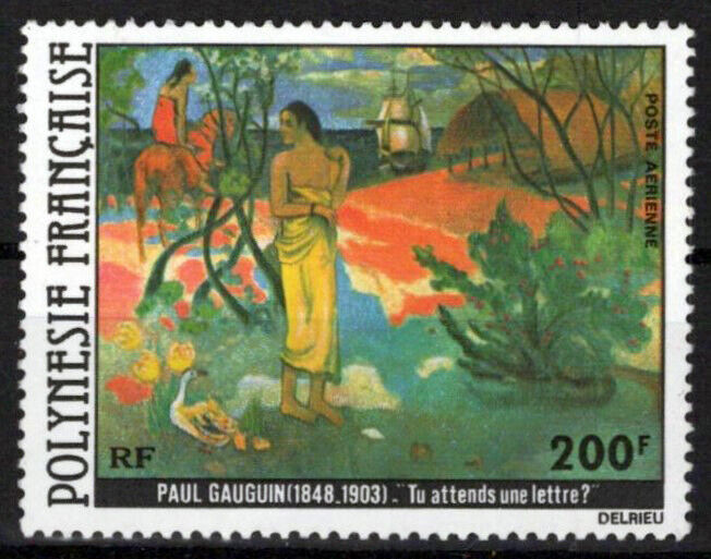 French Polynesia C169 MNH Air Post Painting Paul Gauguin Women ZAYIX 0624S0062