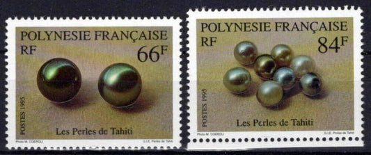 French Polynesia 663-664 MNH Tahitian Pearls Jewelry ZAYIX 0624S0029