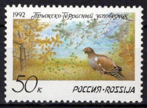 Russia 6073 MNH Paintings Birds Nature Reserve ZAYIX 0624S0235