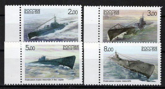 Russia 6887-6890 MNH Submarine Force Military ZAYIX 0624S0433