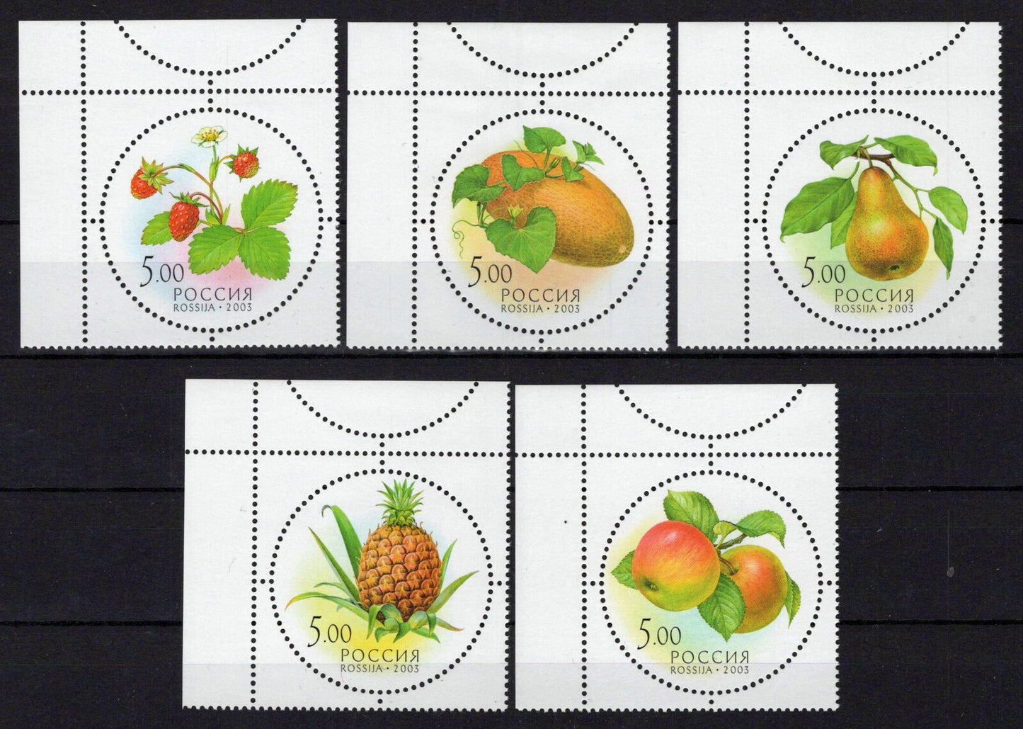 Russia 6790-6794 MNH Fruit Food Plants ZAYIX 0624S0408