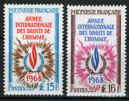 France French Polynesia 243-244 LH Human Rights Issue 111922ChaietS12