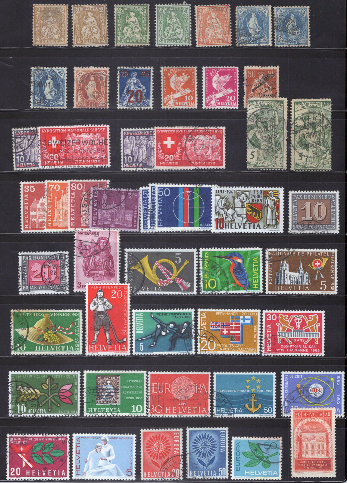 Switzerland Mint and Used Collection 3 Scans CV $100++ [110722-Cha-S23]