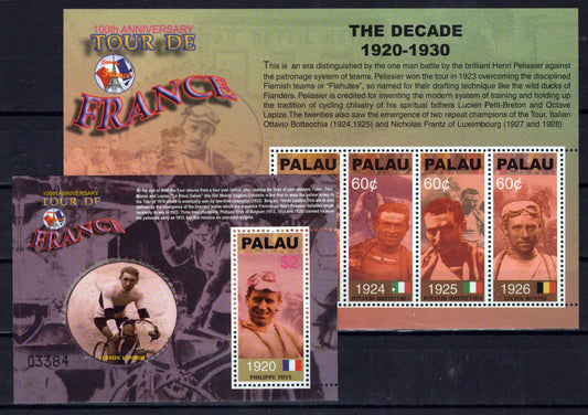 Palau 729-730 MNH Sports Tour De France Cycling ZAYIX 0701M0004