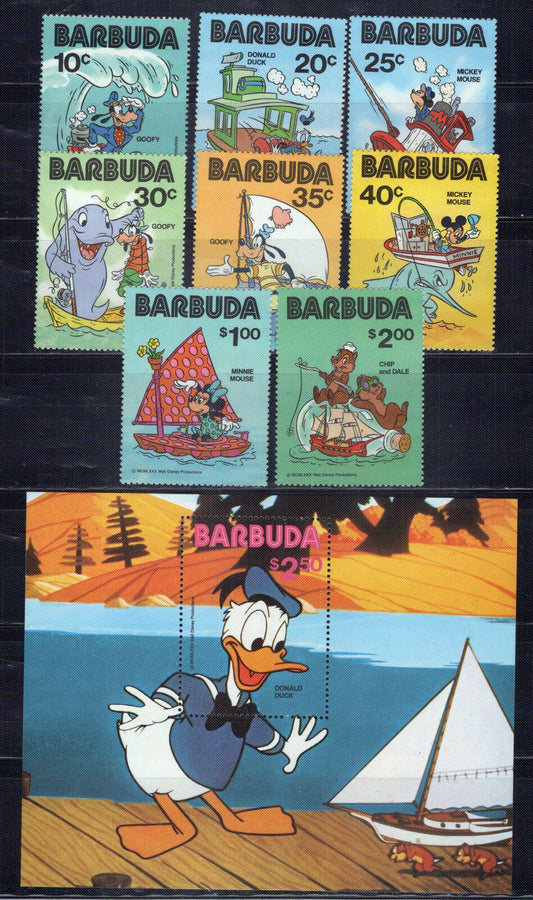 Barbuda 478//487 MNH Disney Friends Marine Life ZAYIX 0701M0060