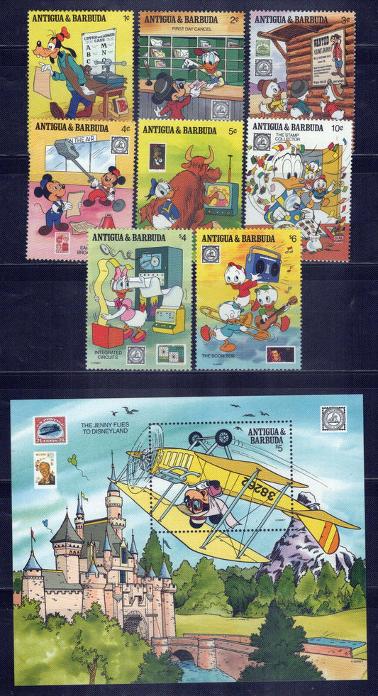 Antigua & Barbuda 1238-1247 MNH Disney Sharing Fun of Philately ZAYIX 0701M0065