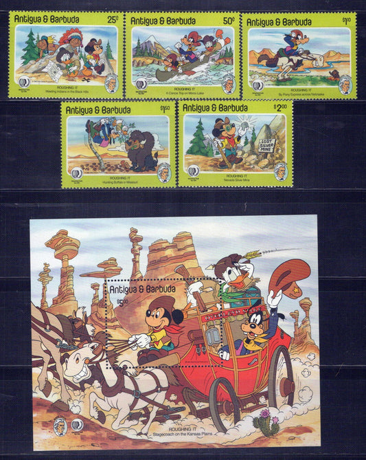 Antigua & Barbuda 890-895 MNH Disney Roughing It Kansas Plains ZAYIX 0701M0062