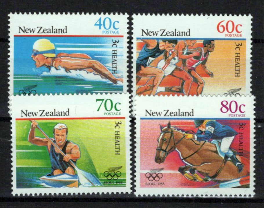 New Zealand B130-B133a MNH Semi-Postal Olympics Sports Games NZES0001M