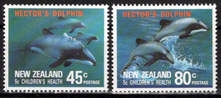 New Zealand B139-B140 MNH Semi-Postal Marine Life Dolphins NZES0013M