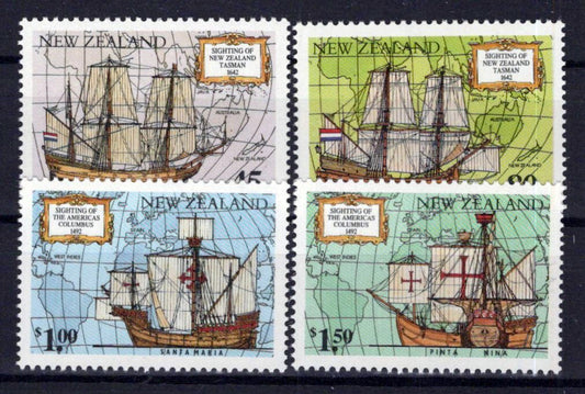 New Zealand 1089-1092 MNH Sailing Ships Exploration NZES0015