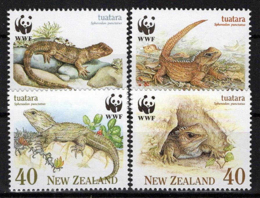 New Zealand 1023-1026 MNH Lizards Reptiles NZES0024M