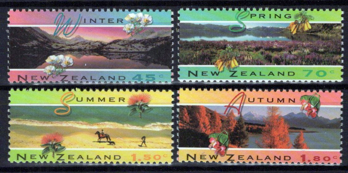 New Zealand 1205-1208 MNH Scenic Views Different Seasons NZES0029M