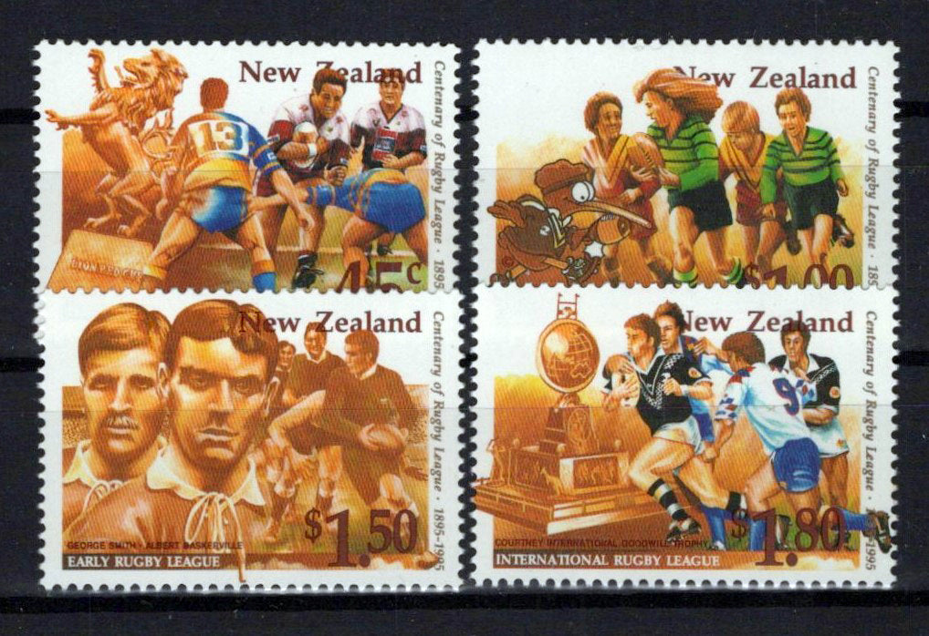 New Zealand 1278-1281 MNH Rugby League Sports Games NZES0033M