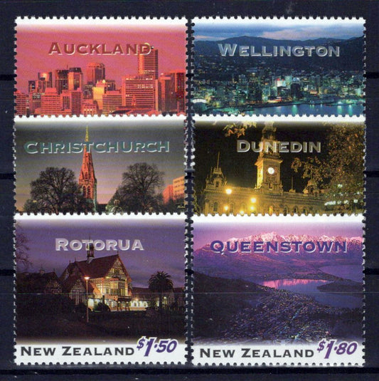 New Zealand 1249-1253 MNH Landscapes Architecture Cityscapes NZES0034M