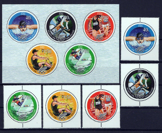 New Zealand 1374-1378a MNH Summer Olympics Sports Games NZES0037