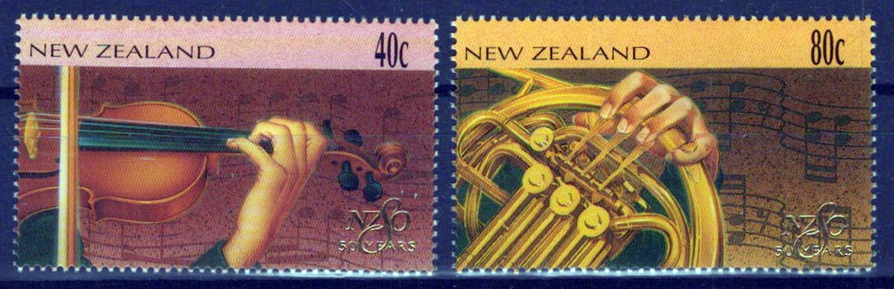 New Zealand 1372-1373 MNH Symphony Orchestra Music NZES0035M