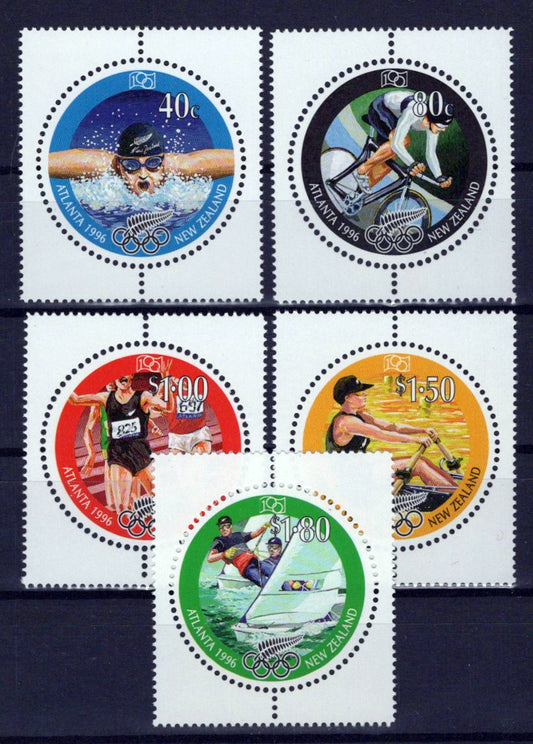 New Zealand 1374-1378 MNH Summer Olympics Sports Games NZES0036M