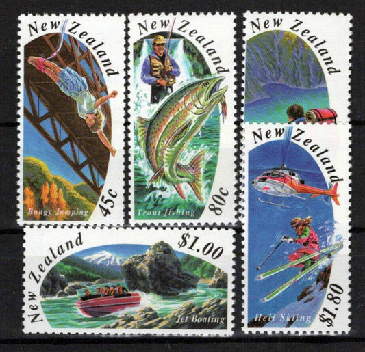 New Zealand 1192-1196 MNH Outdoor Adventure Sports Fishing NZES0072M