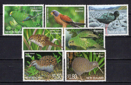 New Zealand 1688-1694 MNH Endangered Birds Wildlife NZES0100M