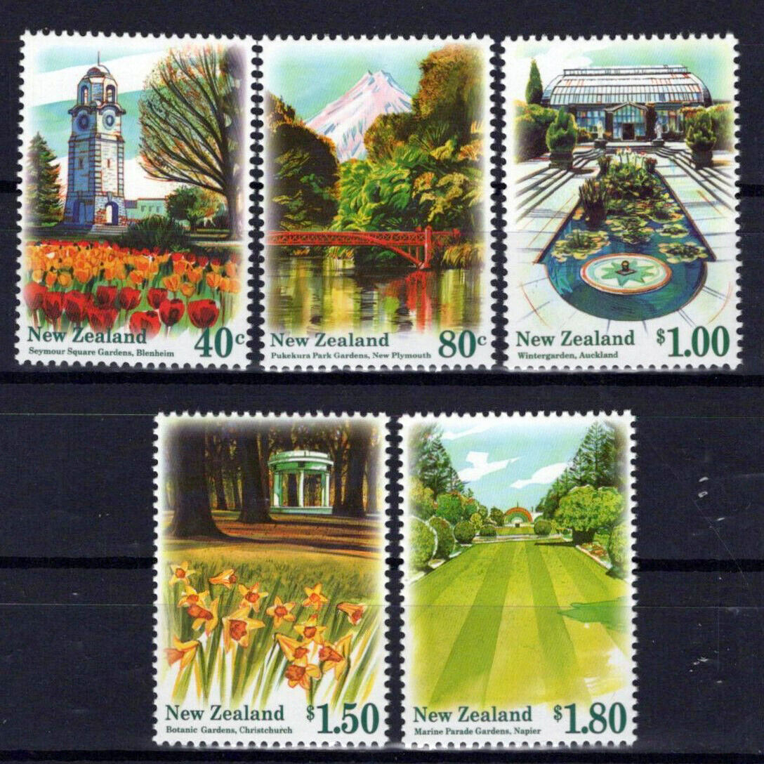 New Zealand 1400-1404 MNH Gardens Nature Plants Landscapes NZES0055M