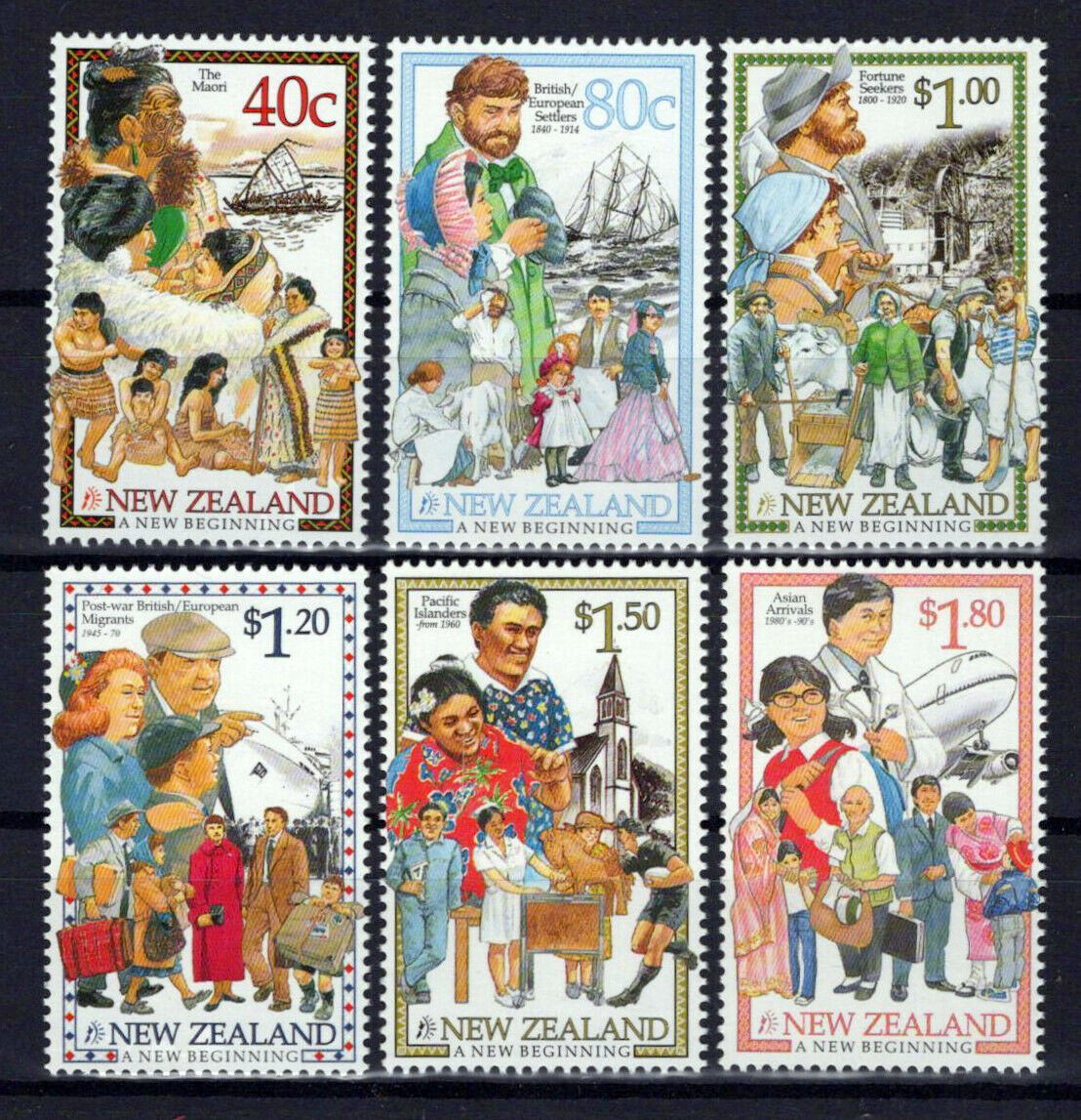 New Zealand 1492-1497 MNH Multicultural Society Ethnicities NZES0094M