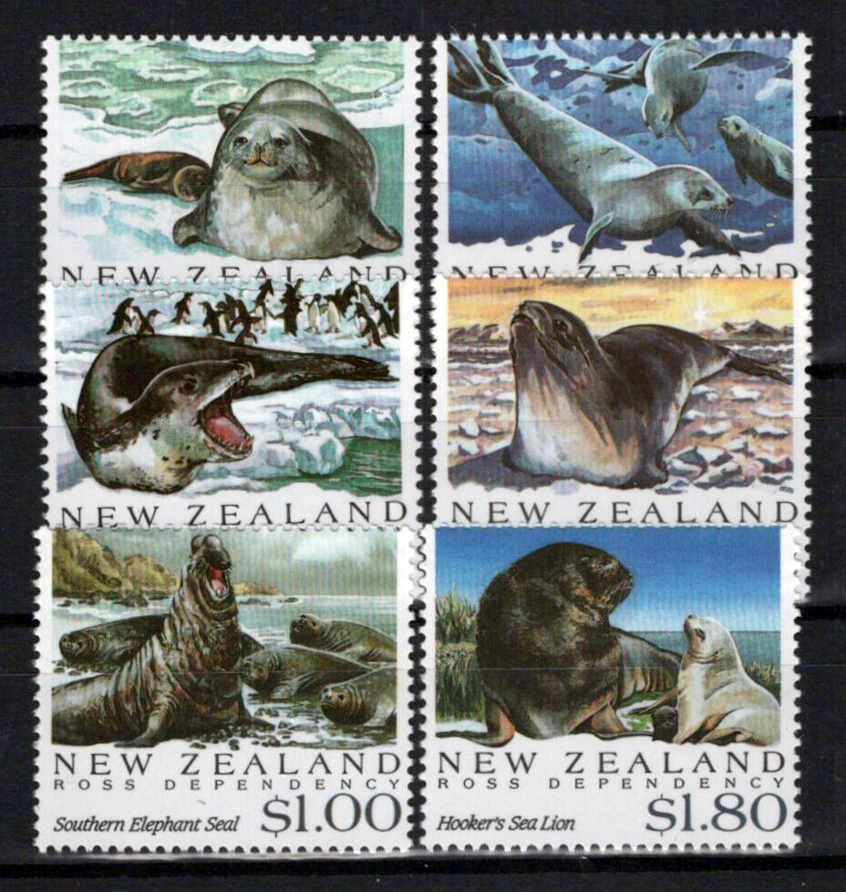 New Zealand 1094-1099 MNH Marine Life Antarctic Seals NZES0083M