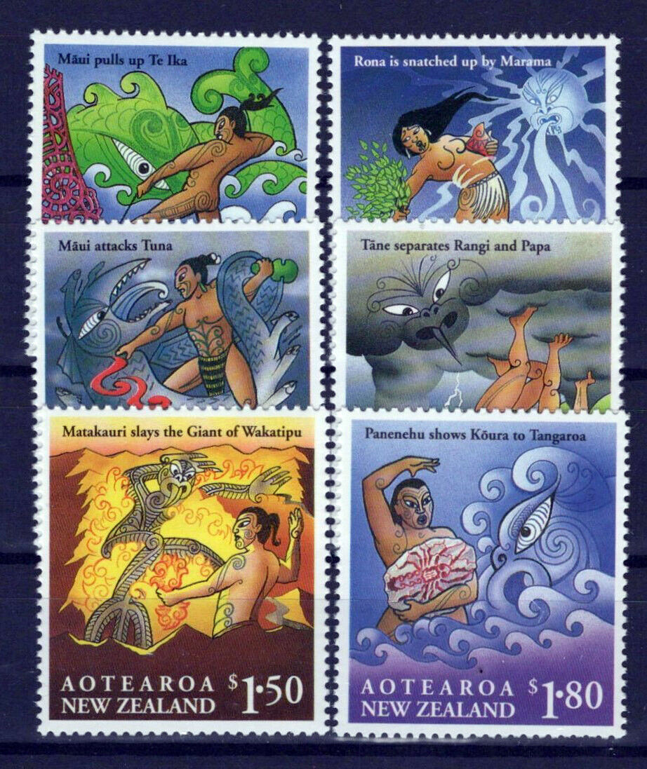 New Zealand 1219-1224 MNH Māori Myths Lore Legends NZES0092M