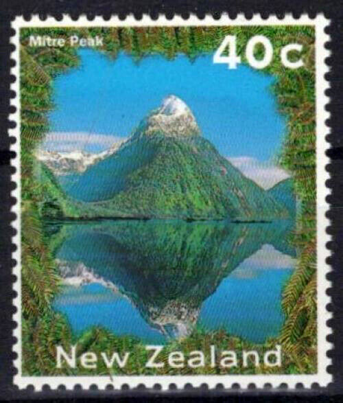 New Zealand 1312 MNH Mountains Landscape Mitre Peak NZES0063M