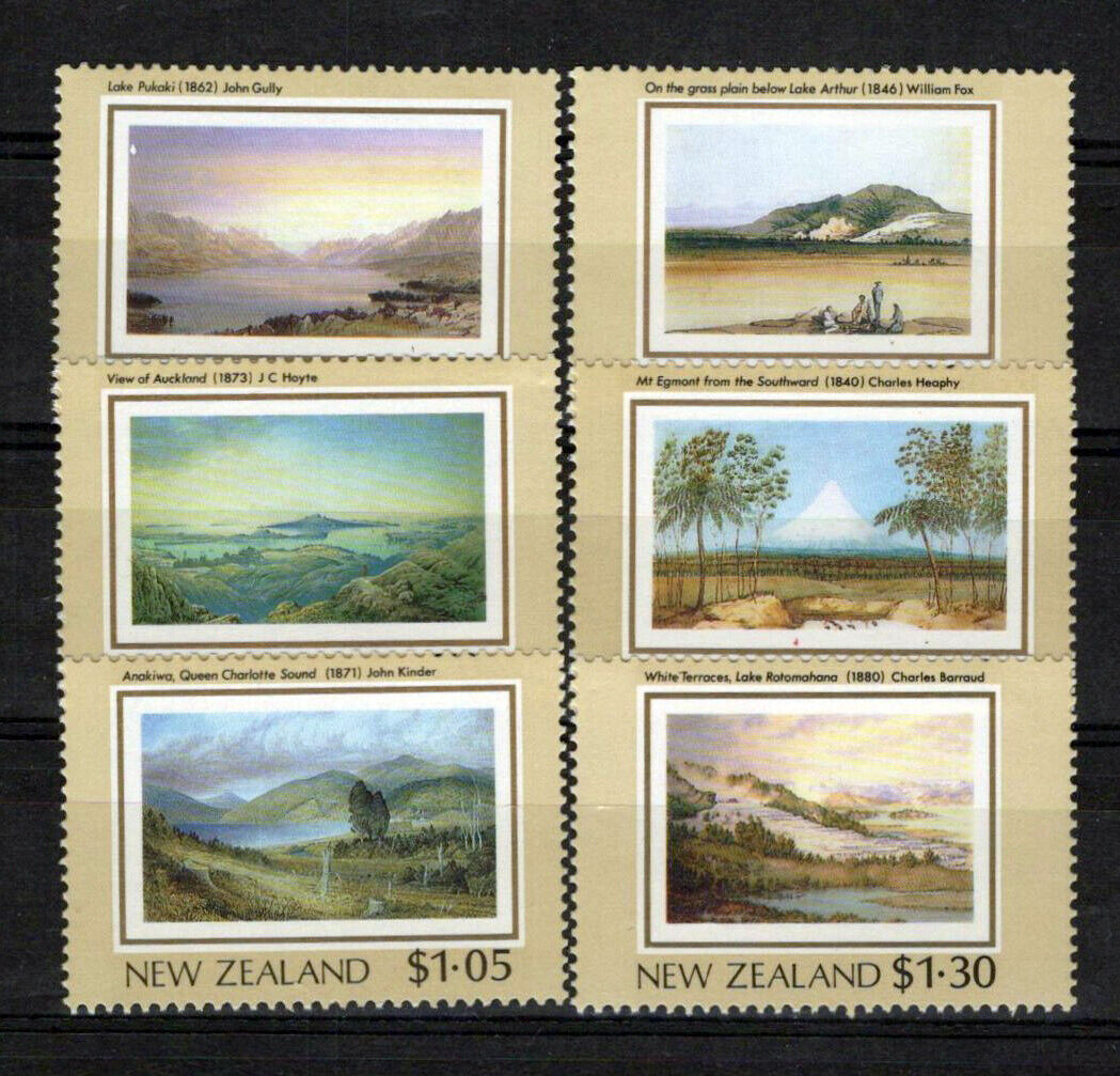 New Zealand 912-917 MNH Paintings Landscapes Heritage NZES0069M