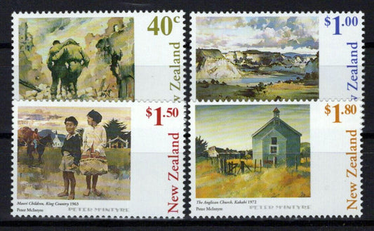 New Zealand 1522-1525 MNH Paintings Artist Peter McIntyre NZES0053M