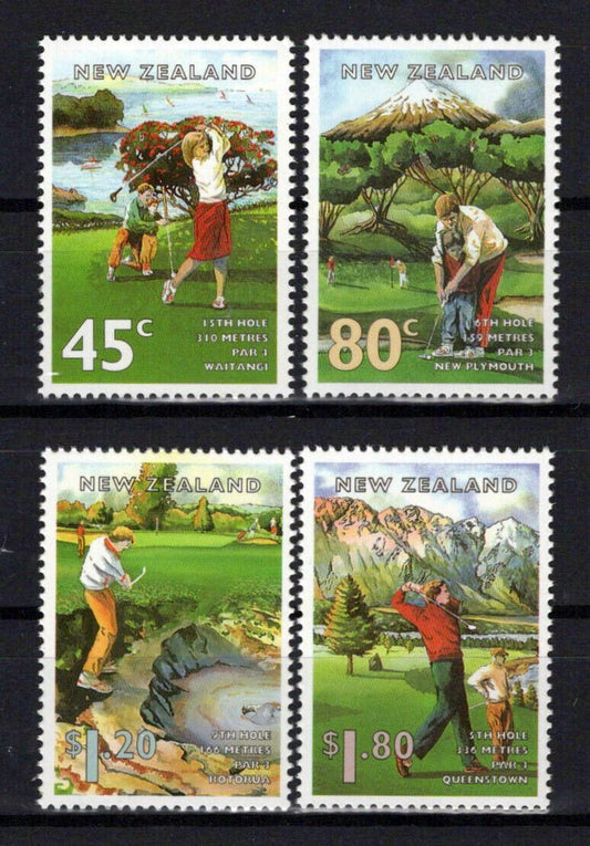 New Zealand 1255-1258 MNH Sports Golf Courses NZES0076M