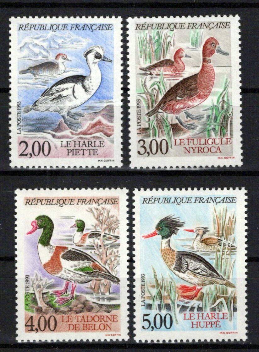 France 2320-2323 MNH Water Birds Ducks ZAYIX 0924S0044M