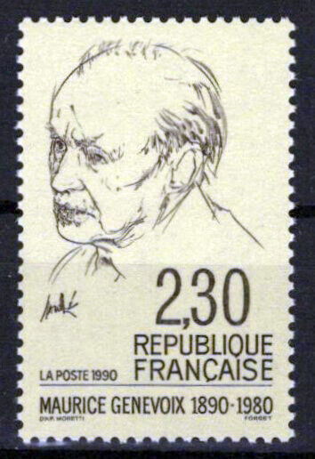 France 2240 MNH Maurice Genevoix Novelist ZAYIX 0924S0063M