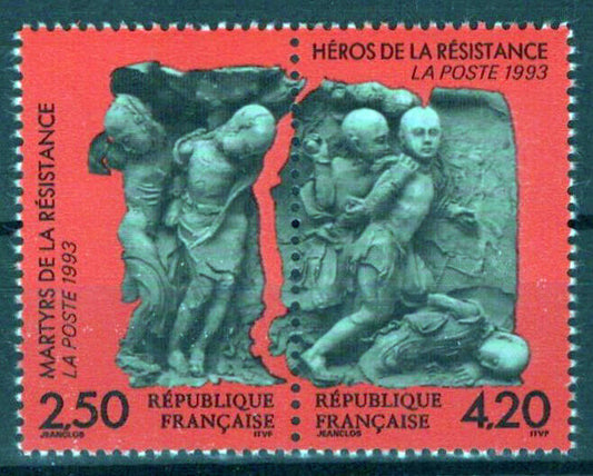 France 2365a MNH Pair Martyrs & Heroes Military War ZAYIX 0924S0039M