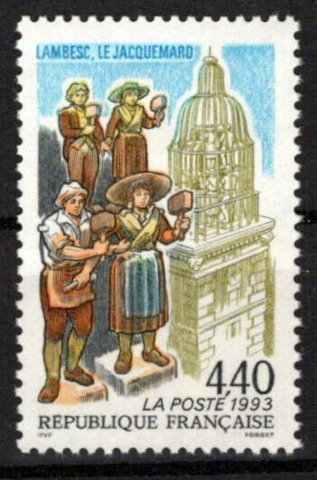 France 2378 MNH Clock Tower Bellringer Statues of Lambesc ZAYIX 0924S0091M