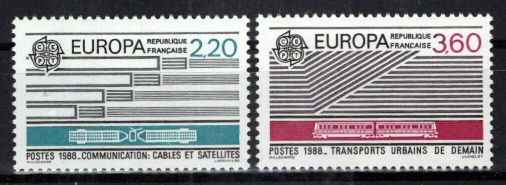 France 2109-2110 MNH Europa Cept Communications ZAYIX 1024S0011M