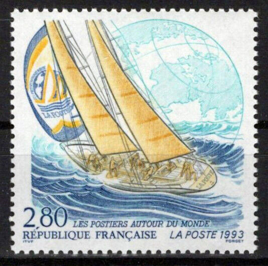 France 2319 MNH Yacht "La Poste" Sailing ZAYIX 0924S0076M