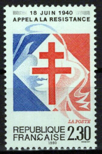 France 2225 MNH De Gaulle's French Resistance ZAYIX 1024S0018M