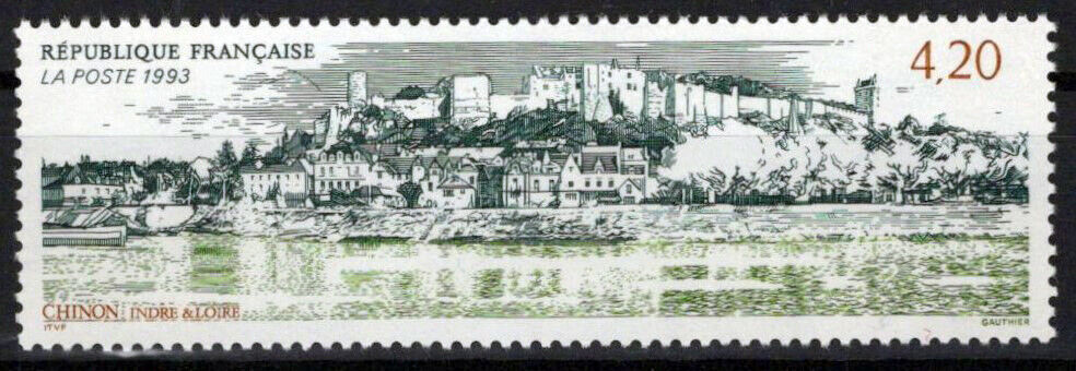 France 2355 MNH Tourism Chinon Landscape ZAYIX 0924S0089M