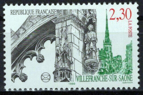 France 2222 MNH Architecture Villefranche sur Saone ZAYIX 1024S0017M