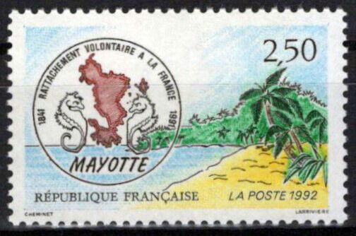 France 2271 MNH Maps Mayotte to France ZAYIX 0924S0088M