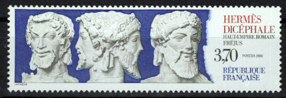 France 2116 MNH Hermes Dicephalus Sculpture ZAYIX 1024S0003M