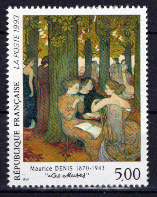 France 2376 MNH Painting "Les Muses" Maurice Denis Women ZAYIX 0924S0079M