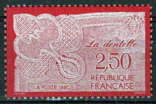 France 2205 MNH Lace Work ZAYIX 1024S0030M